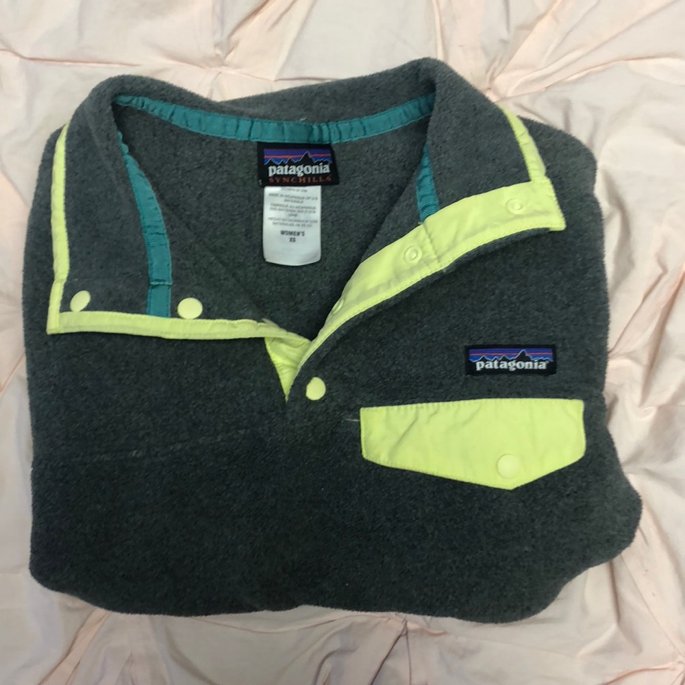 XS Patagonia Synchilla Snap-T Fleece Pullover Gray